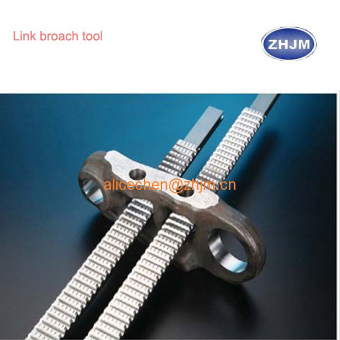 Link surface broaching tool
